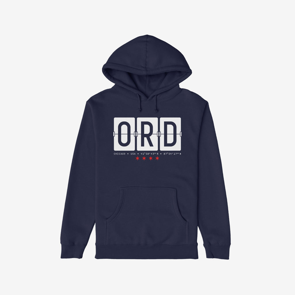 Chicago ORD O'Hare Airport Flipboard Hoodie & Sweatshirt