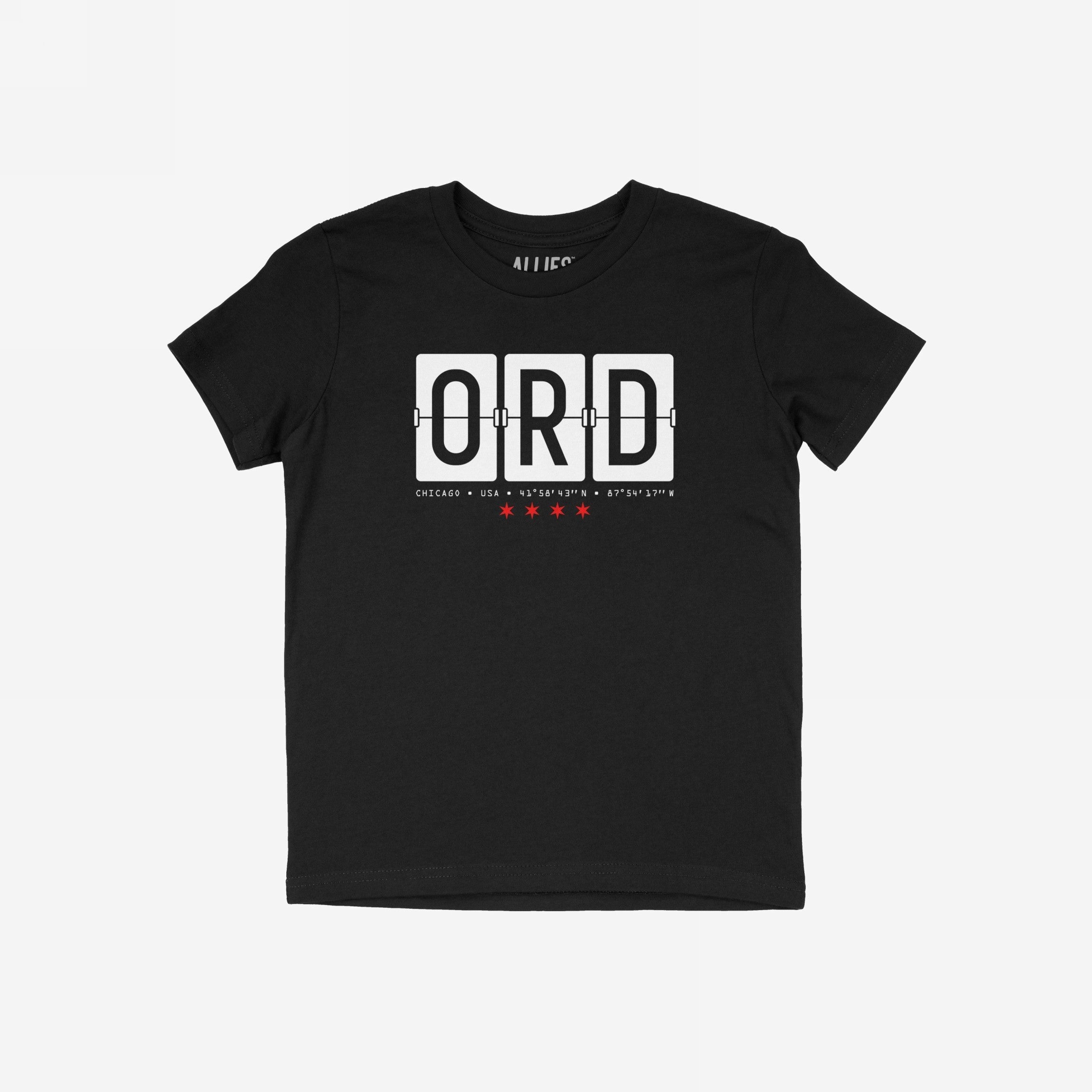 Chicago ORD O'Hare Airport Flipboard T-shirt