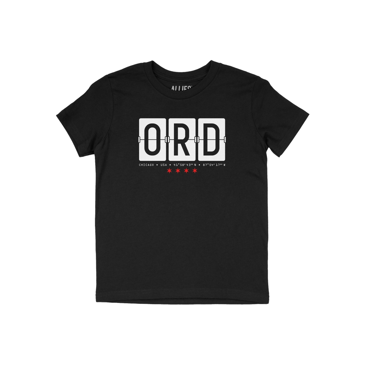 Chicago ORD O'Hare Airport Flipboard Kids T-shirt