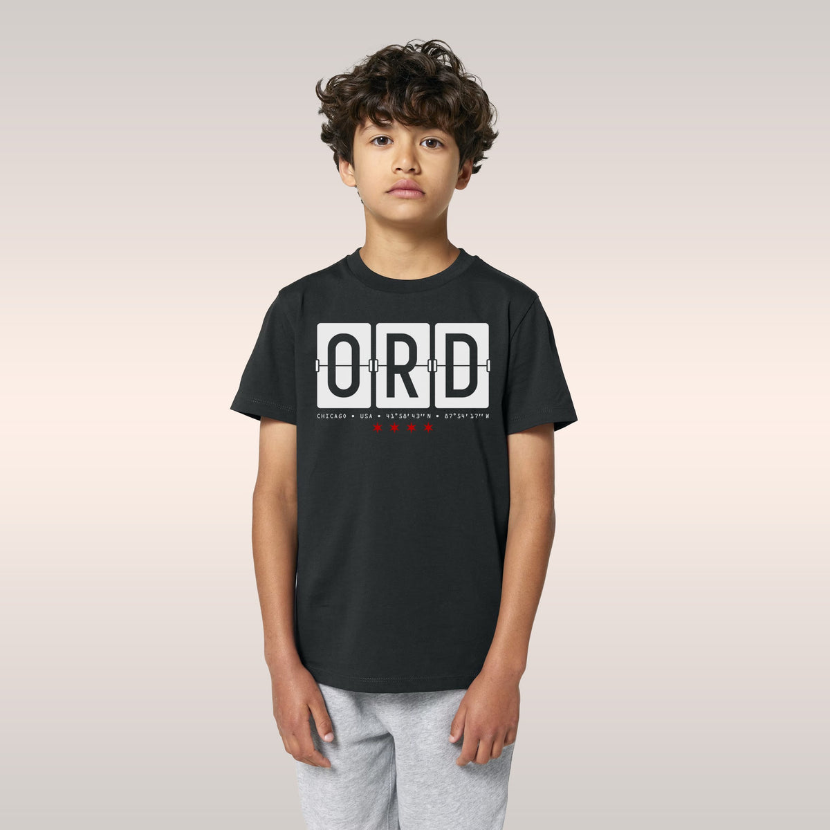 Chicago ORD O'Hare Airport Flipboard Kids T-shirt