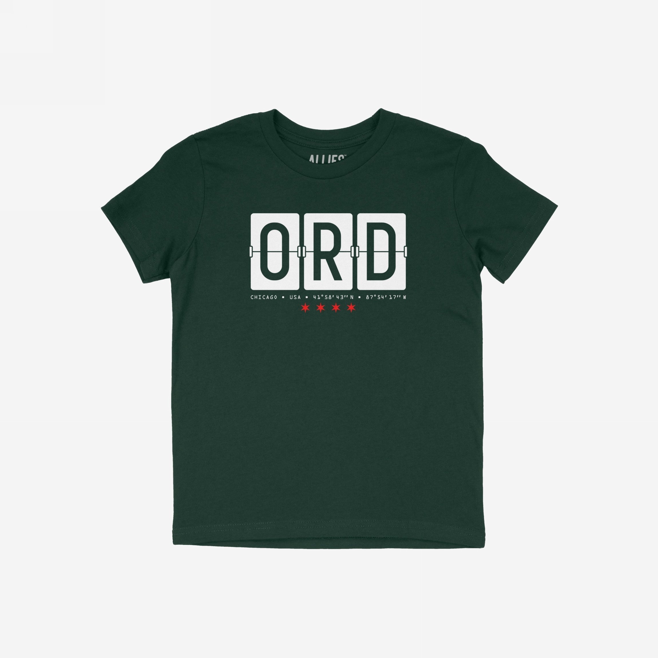 Chicago ORD O'Hare Airport Flipboard T-shirt