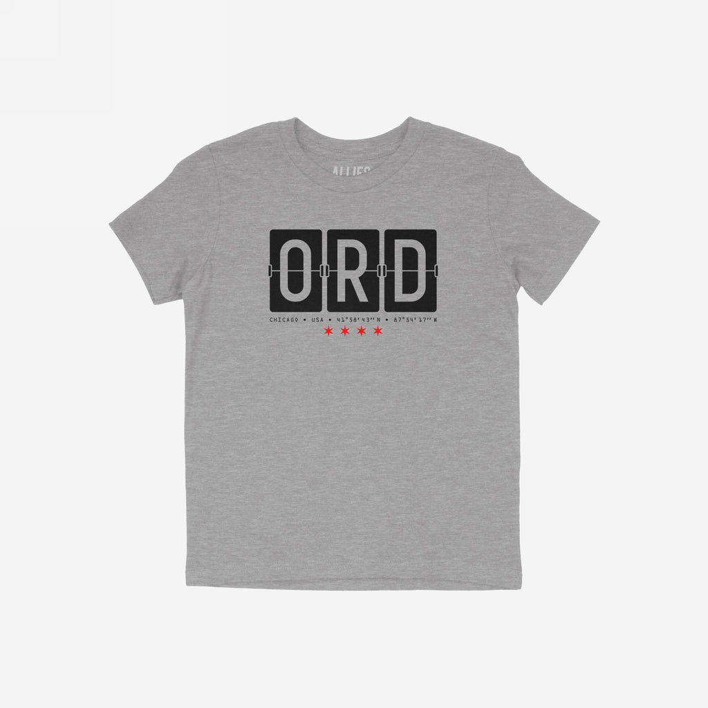 Chicago ORD O'Hare Airport Flipboard T-shirt
