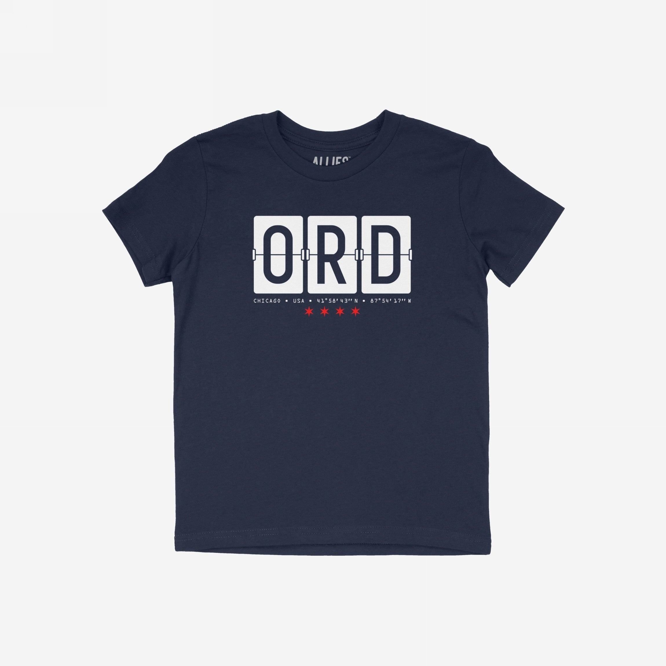 Chicago ORD O'Hare Airport Flipboard T-shirt