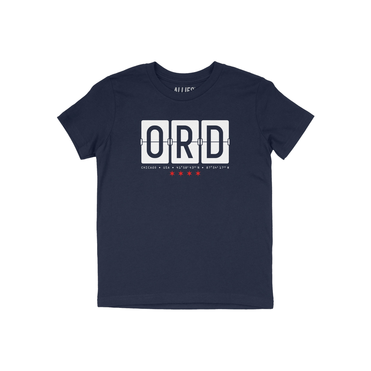 Chicago ORD O'Hare Airport Flipboard Kids T-shirt