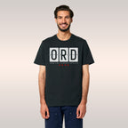 Chicago ORD O'Hare Airport Flipboard T-shirt
