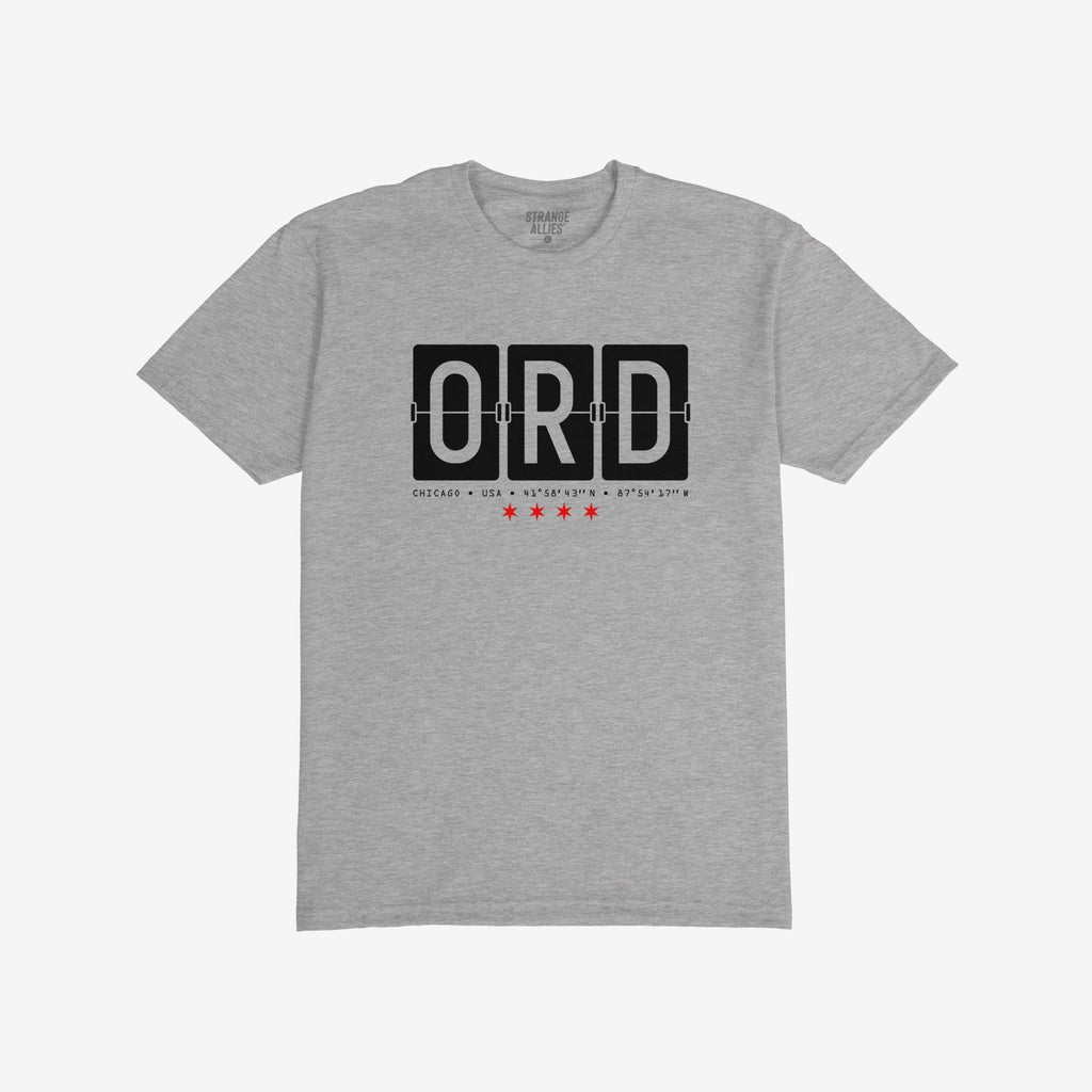 Chicago ORD O'Hare Airport Flipboard T-shirt