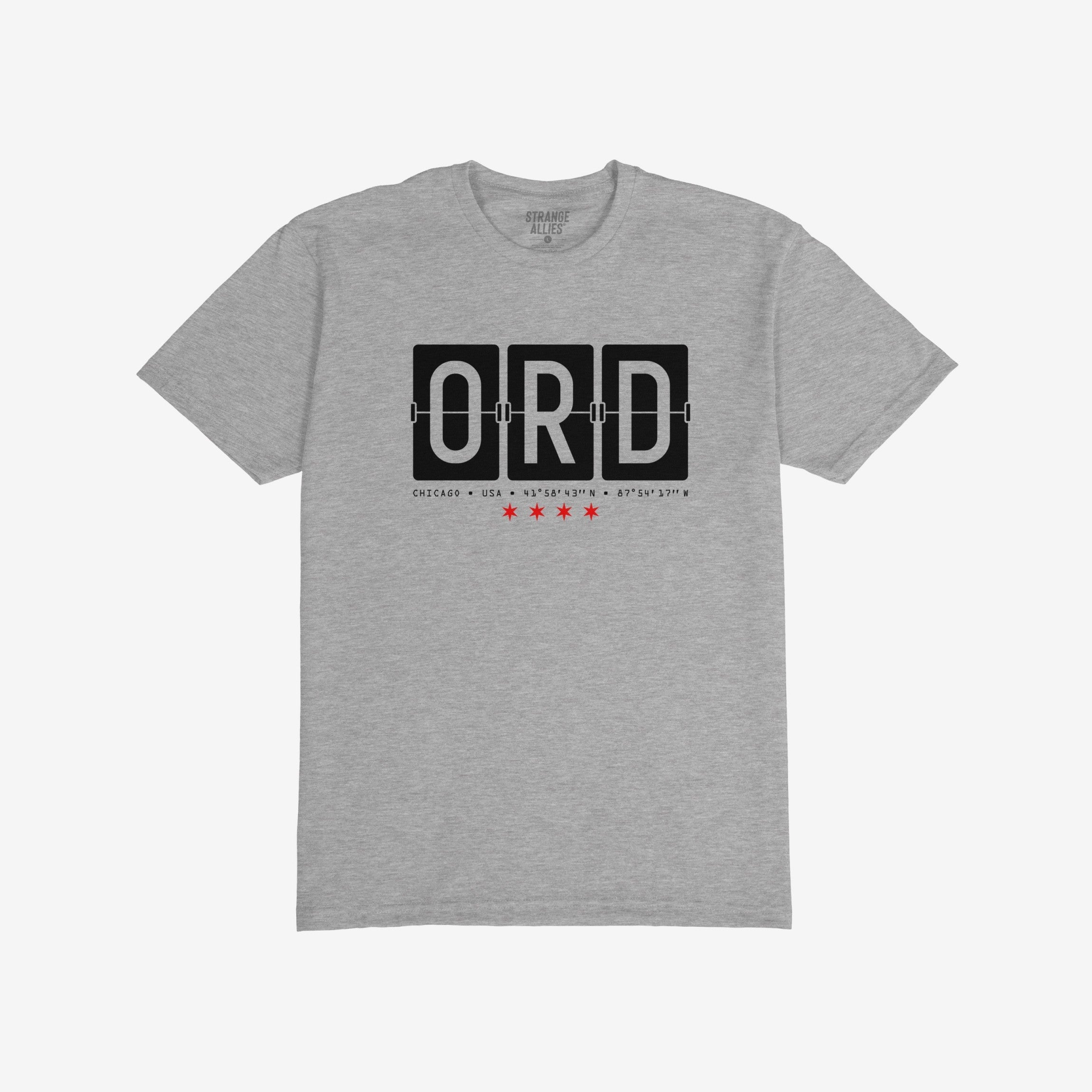Chicago ORD O'Hare Airport Flipboard T-shirt