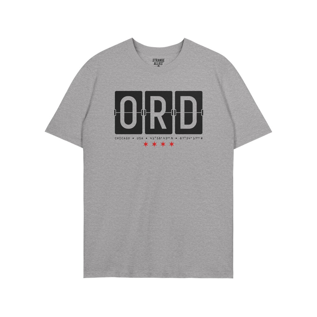 Chicago ORD O'Hare Airport Flipboard T-shirt