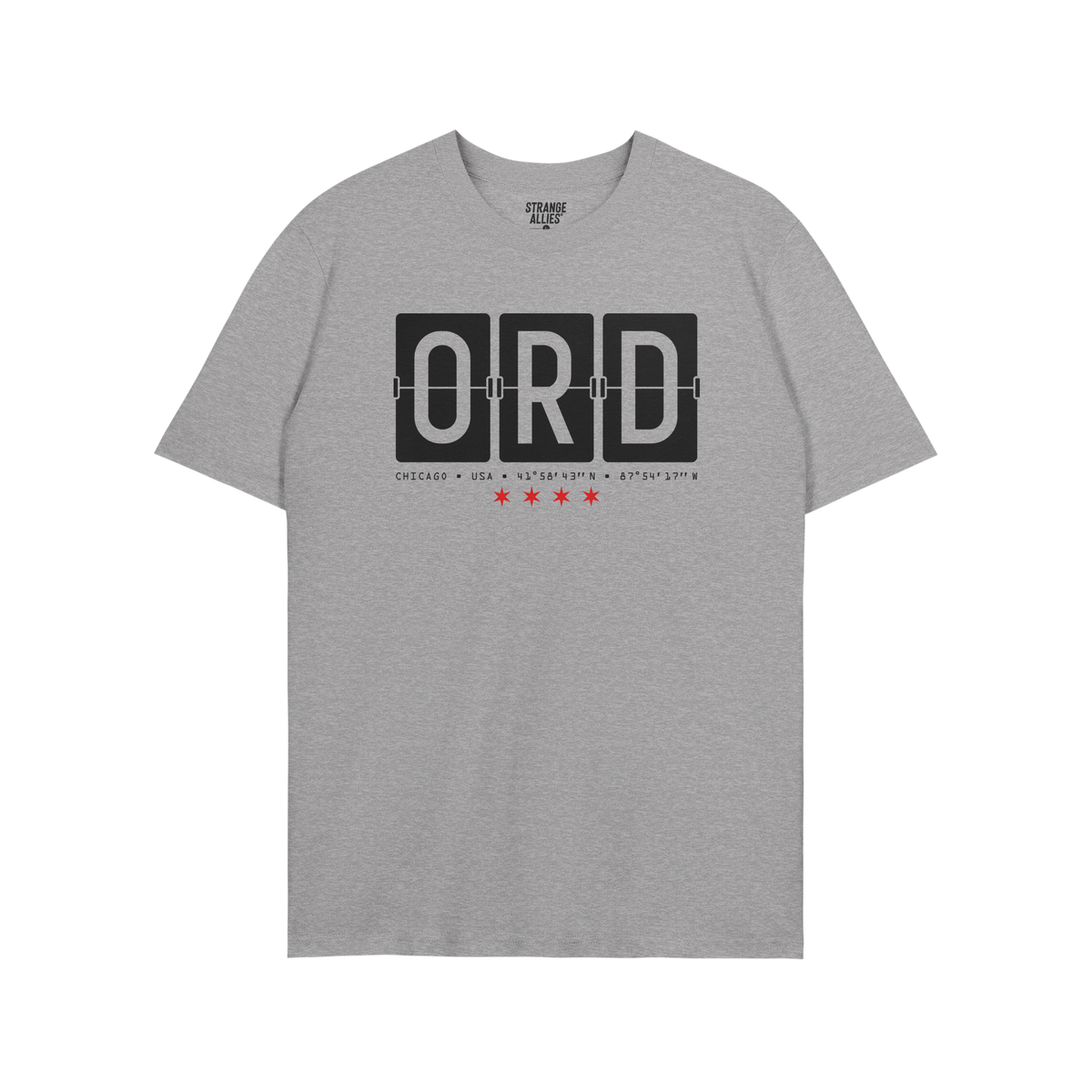 Chicago ORD O'Hare Airport Flipboard T-shirt
