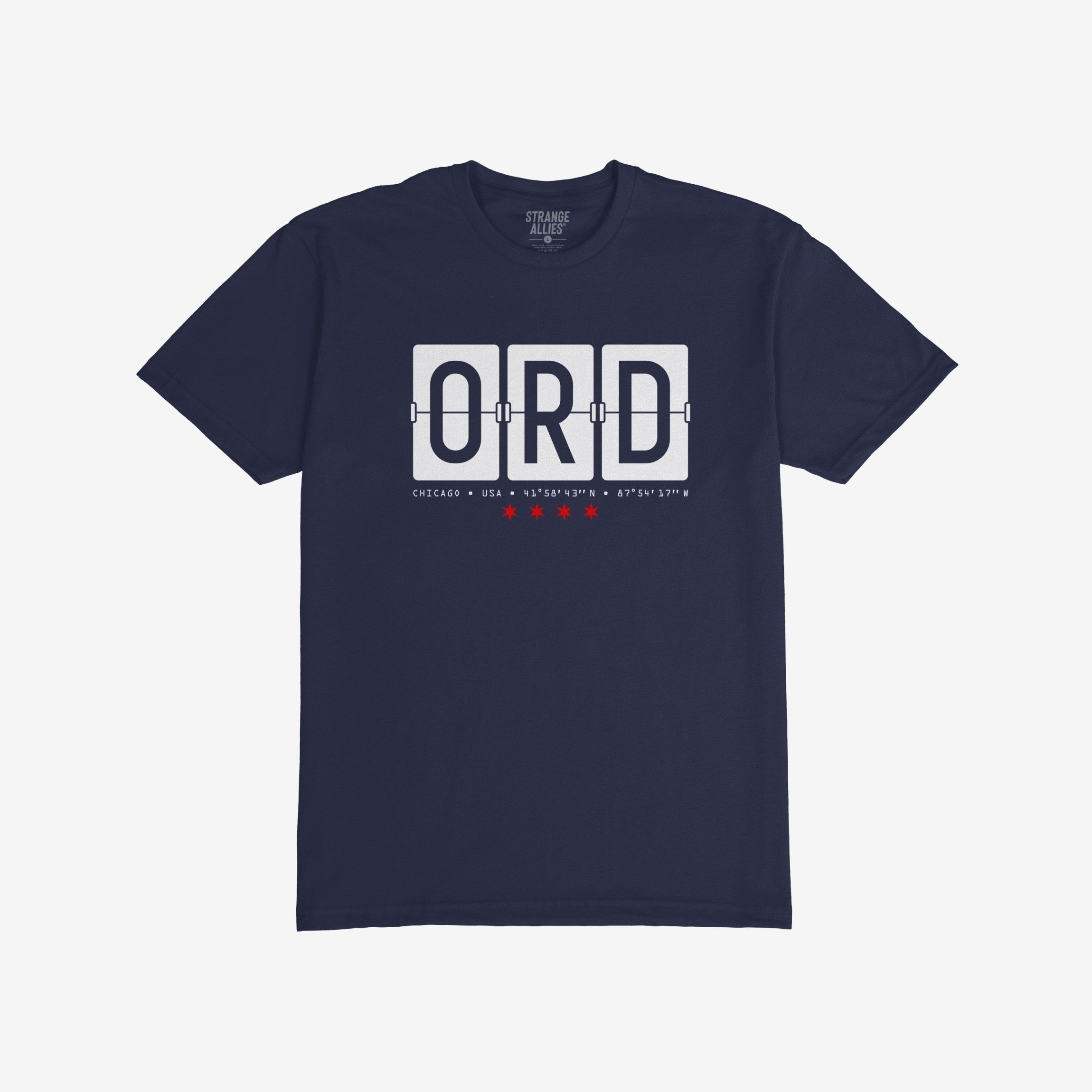Chicago ORD O'Hare Airport Flipboard T-shirt