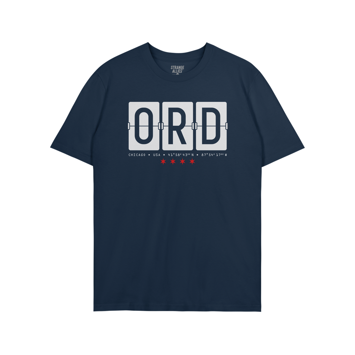 Chicago ORD O'Hare Airport Flipboard T-shirt