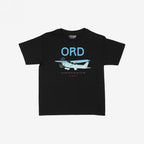 Chicago ORD O'Hare Airport Gradient Women's Baby Tee