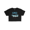 Chicago ORD O'Hare Airport Gradient Crop Top