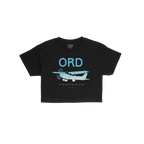 Chicago ORD O'Hare Airport Gradient Crop Top