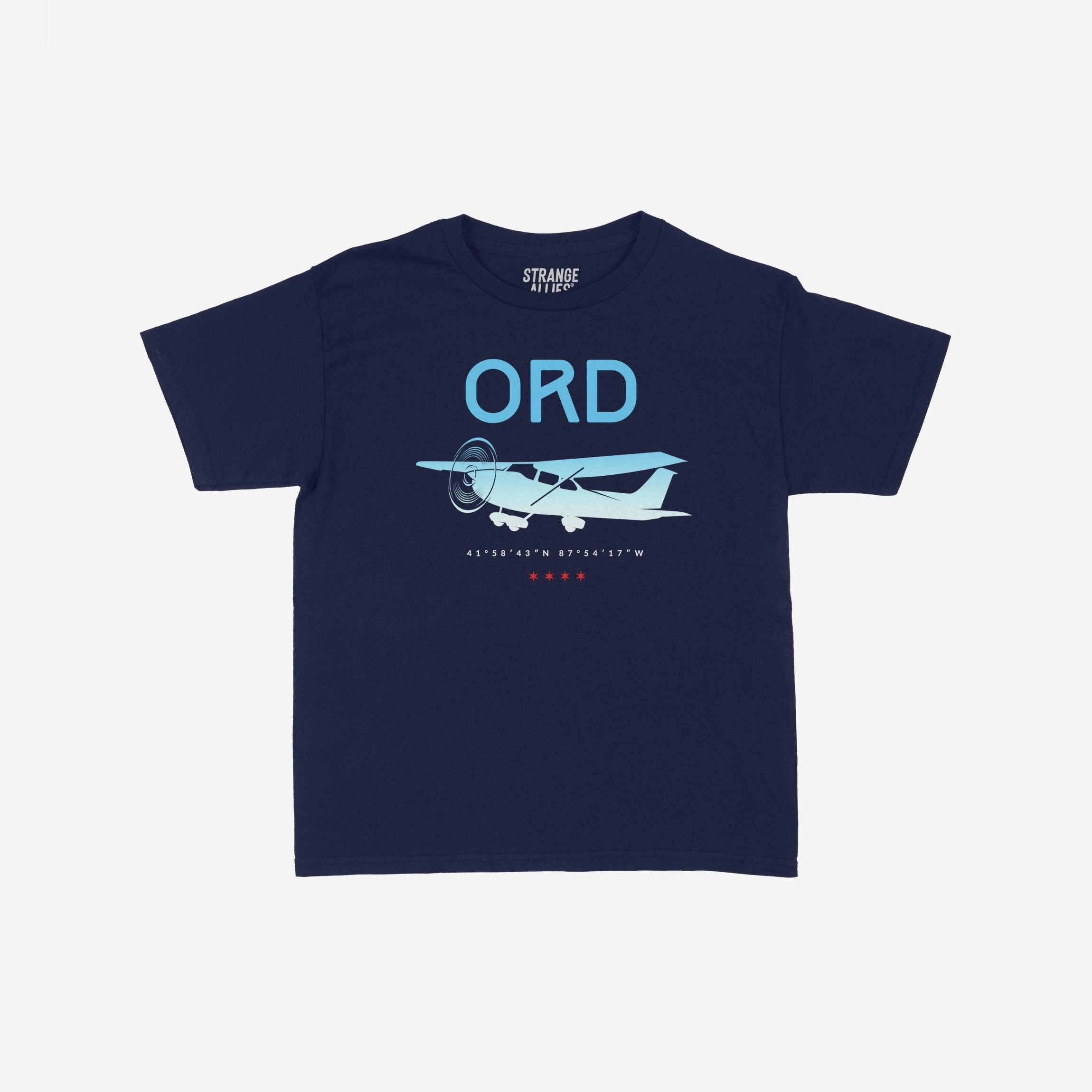 Chicago ORD O'Hare Airport Gradient Women's Baby Tee