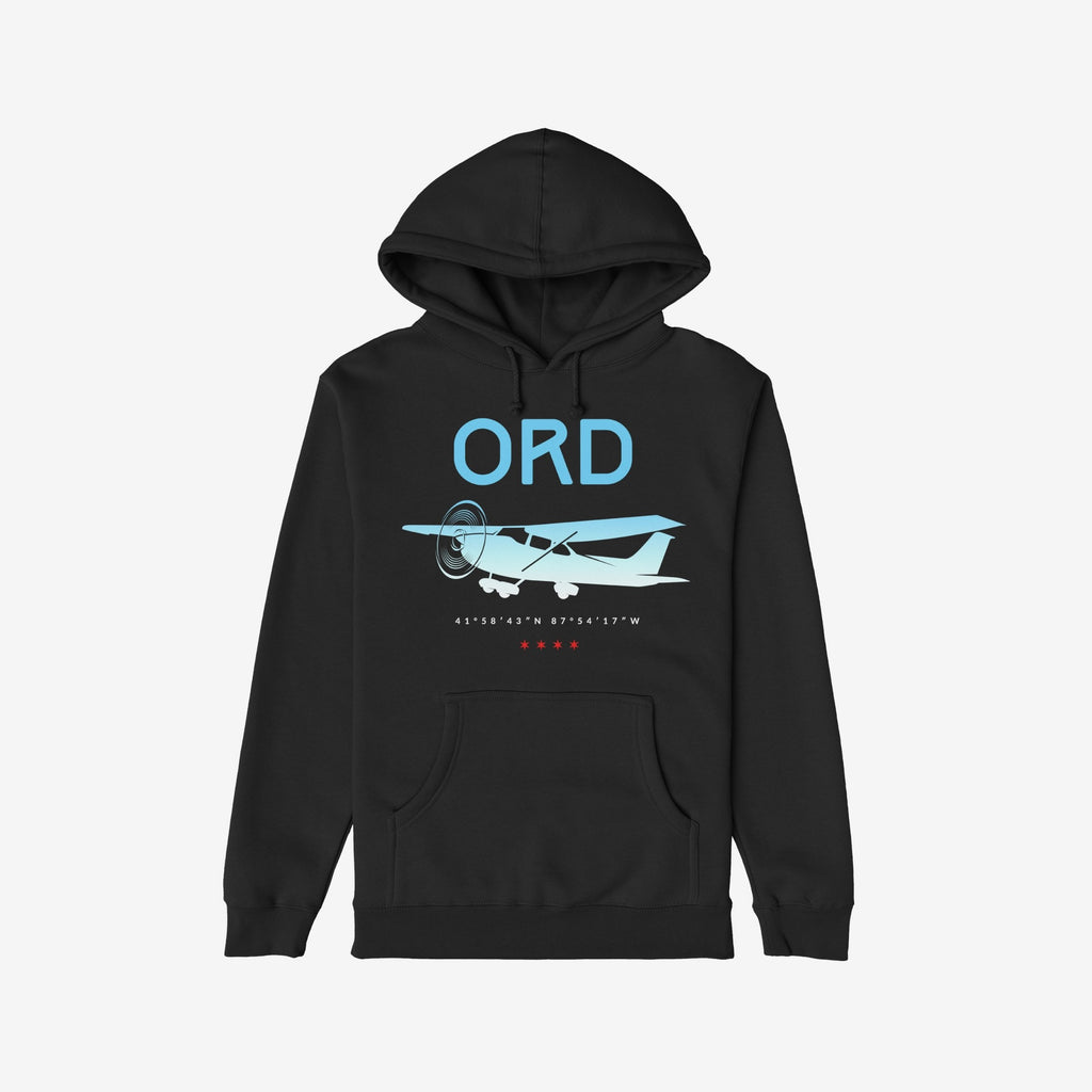 Chicago ORD O'Hare Airport Gradient Hoodie & Sweatshirt