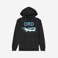 Chicago ORD O'Hare Airport Gradient Hoodie & Sweatshirt