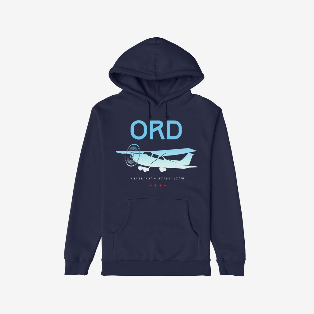 Chicago ORD O'Hare Airport Gradient Hoodie & Sweatshirt