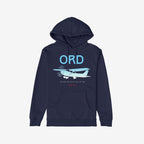 Chicago ORD O'Hare Airport Gradient Hoodie & Sweatshirt