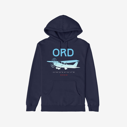 Chicago ORD O'Hare Airport Gradient Hoodie & Sweatshirt