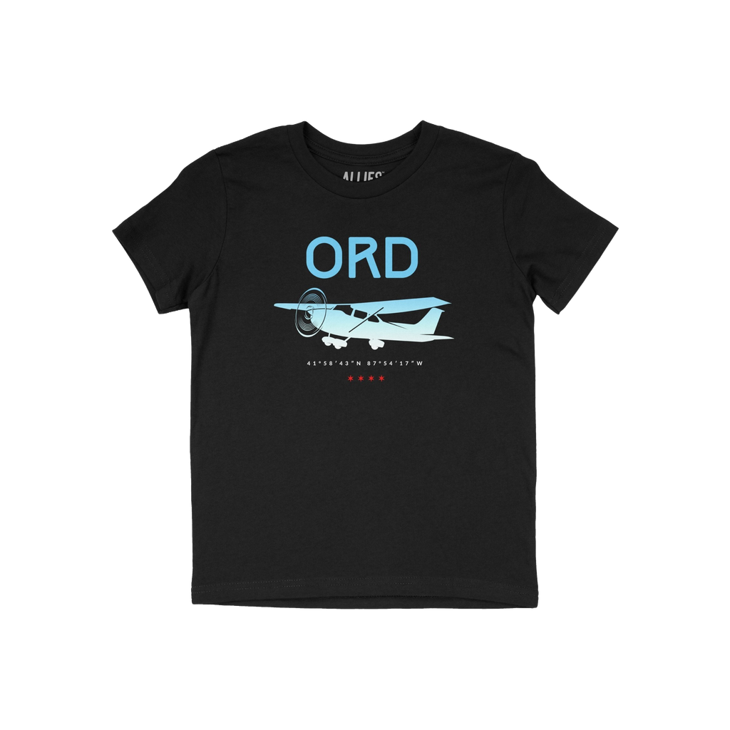 Chicago ORD O'Hare Airport Gradient Kids T-shirt