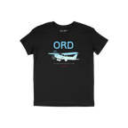 Chicago ORD O'Hare Airport Gradient Kids T-shirt