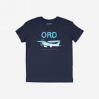 Chicago ORD O'Hare Airport Gradient T-shirt