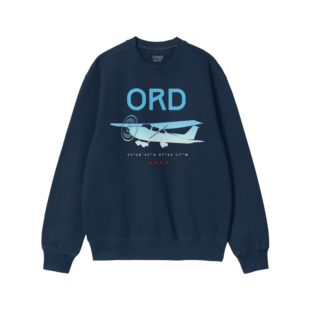 Chicago ORD O'Hare Airport Gradient Sweatshirt