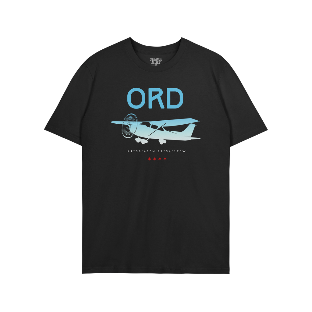 Chicago ORD O'Hare Airport Gradient T-shirt