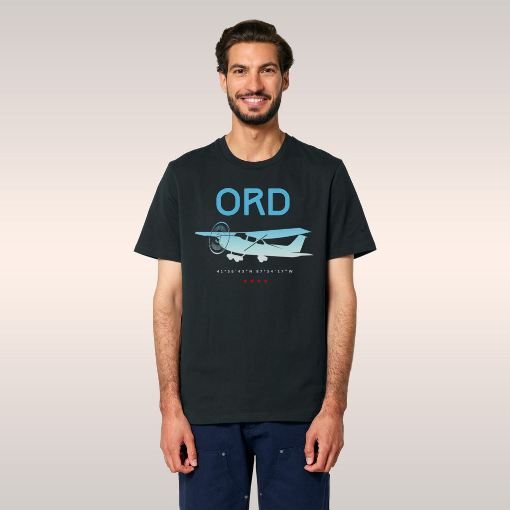 Chicago ORD O'Hare Airport Gradient T-shirt