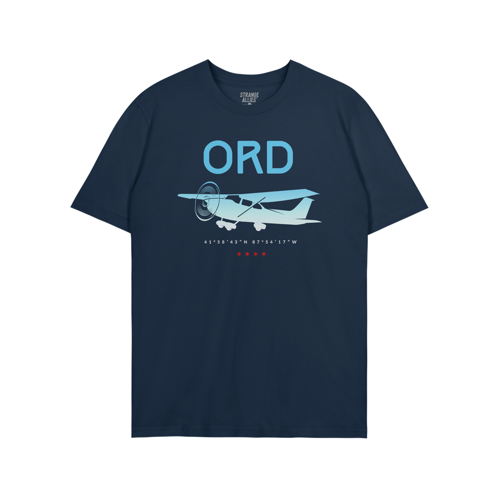 Chicago ORD O'Hare Airport Gradient T-shirt