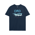 Chicago ORD O'Hare Airport Gradient T-shirt