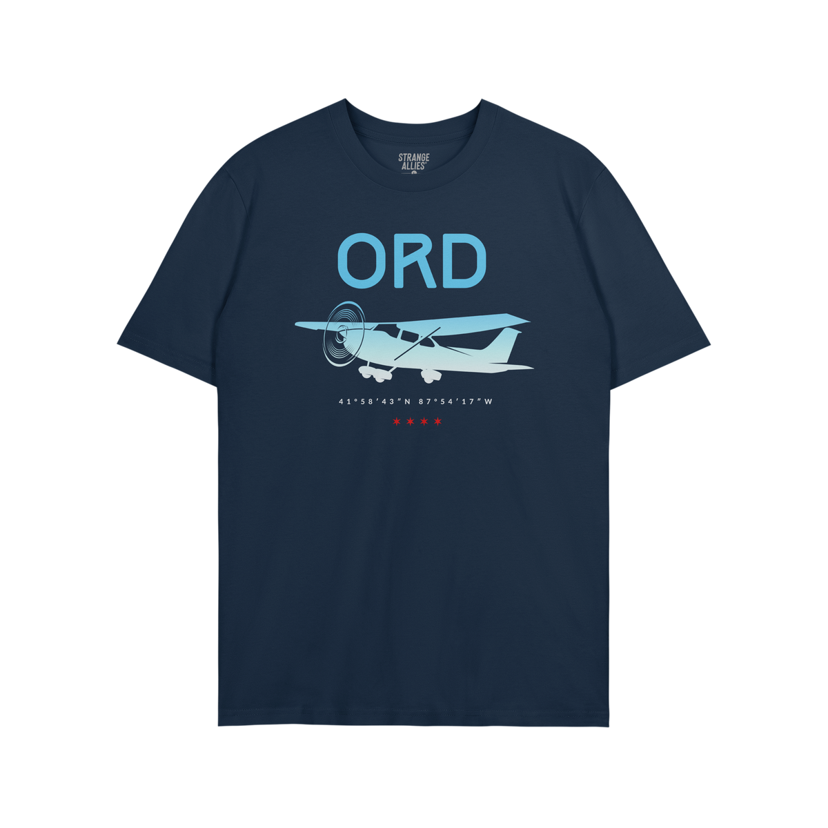 Chicago ORD O'Hare Airport Gradient T-shirt