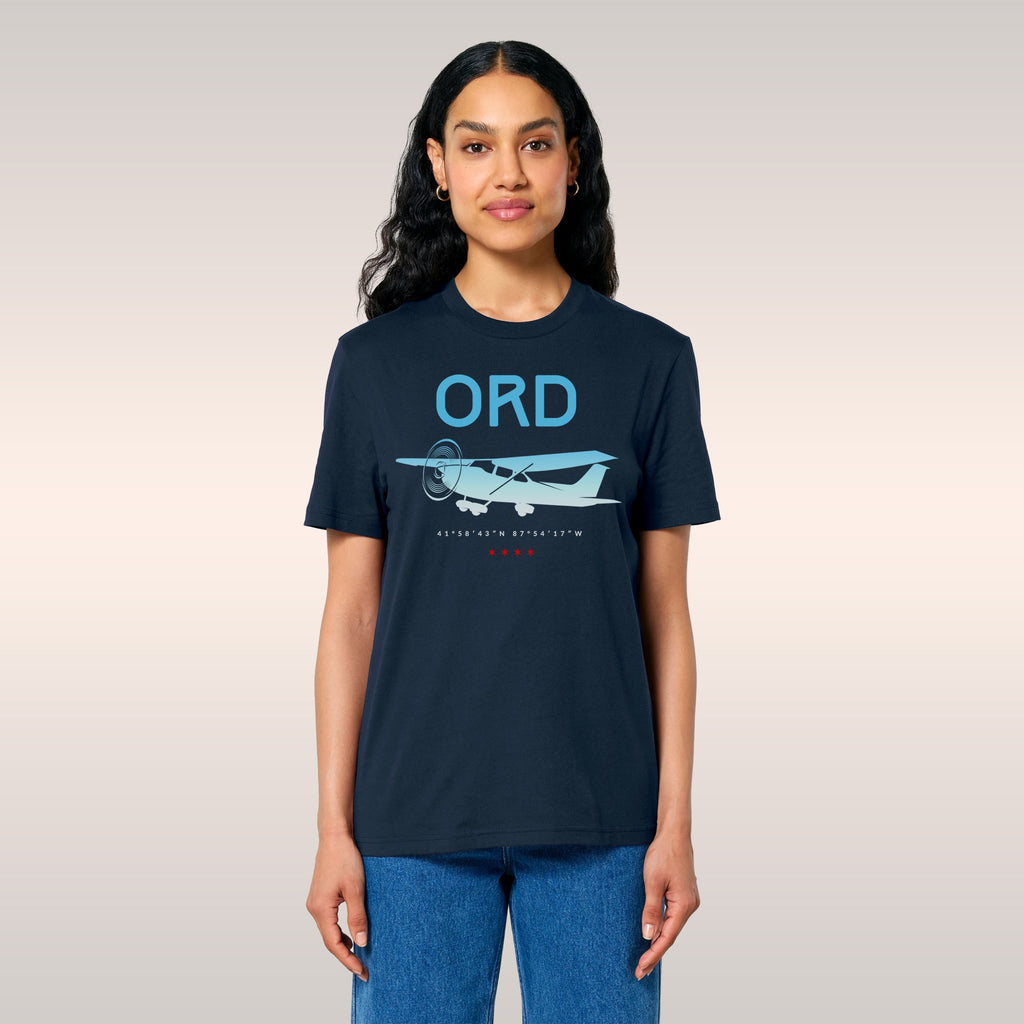 Chicago ORD O'Hare Airport Gradient T-shirt