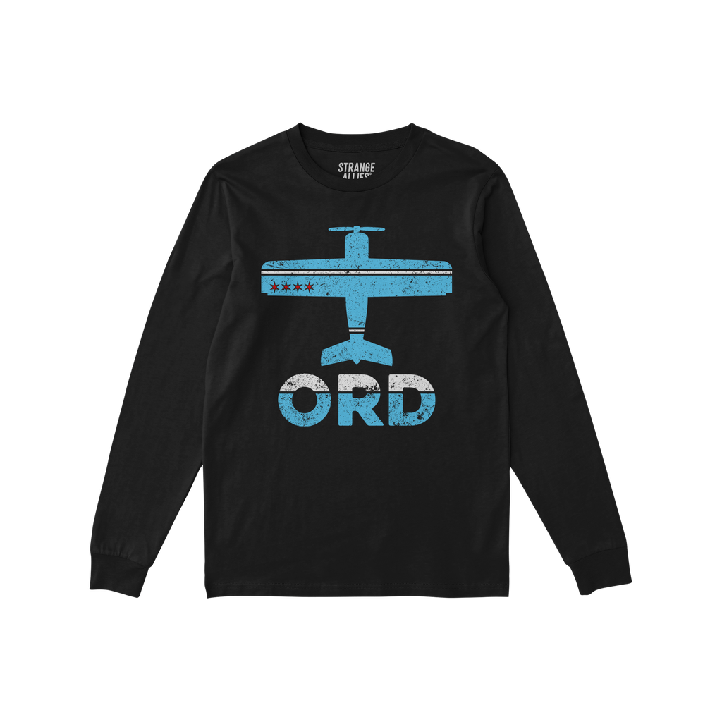 Chicago ORD O'Hare Airport Long Sleeve T-shirt
