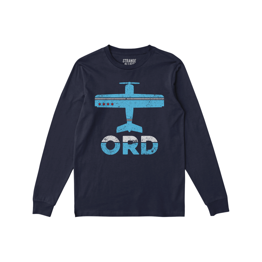 Chicago ORD O'Hare Airport Long Sleeve T-shirt