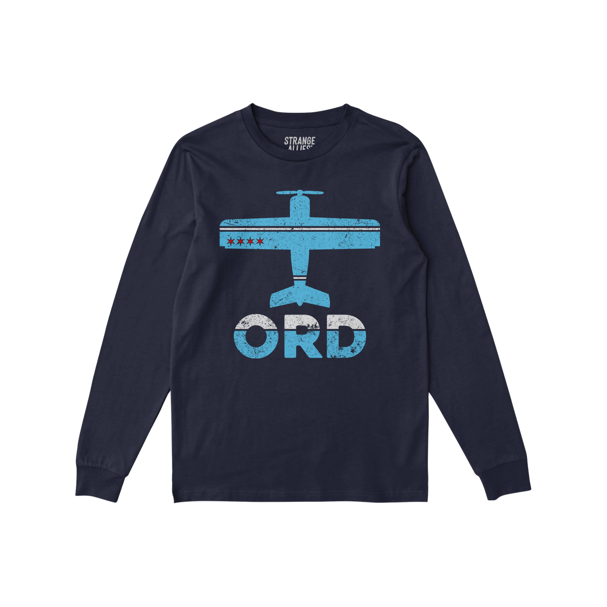 Chicago ORD O'Hare Airport Long Sleeve T-shirt