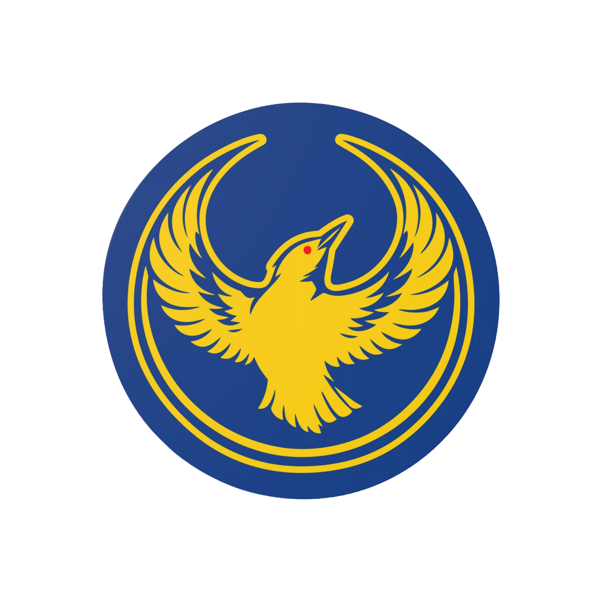 Oregon Rebel Alliance Sticker featuring a stylized yellow bird emblem with wings outstretched, symbolizing activism and prote