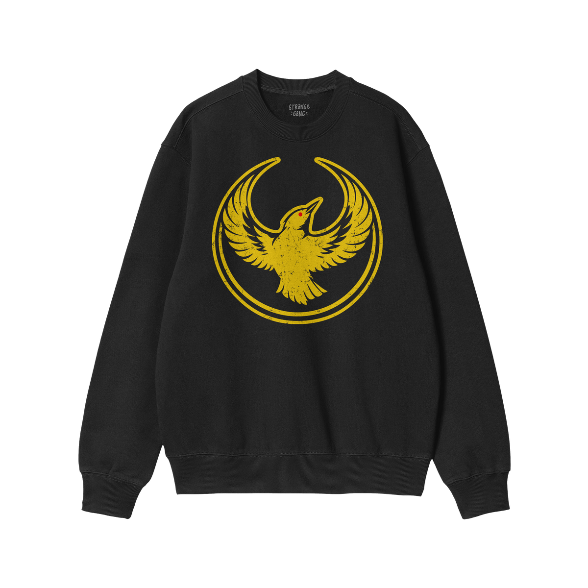 Oregon Rebel Alliance Hoodie & Sweatshirt featuring a bold yellow phoenix-like bird graphic, symbolizing resistance. The desi