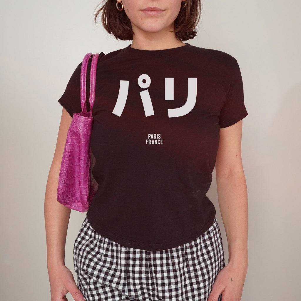 Paris Japanese Women's Baby Tee