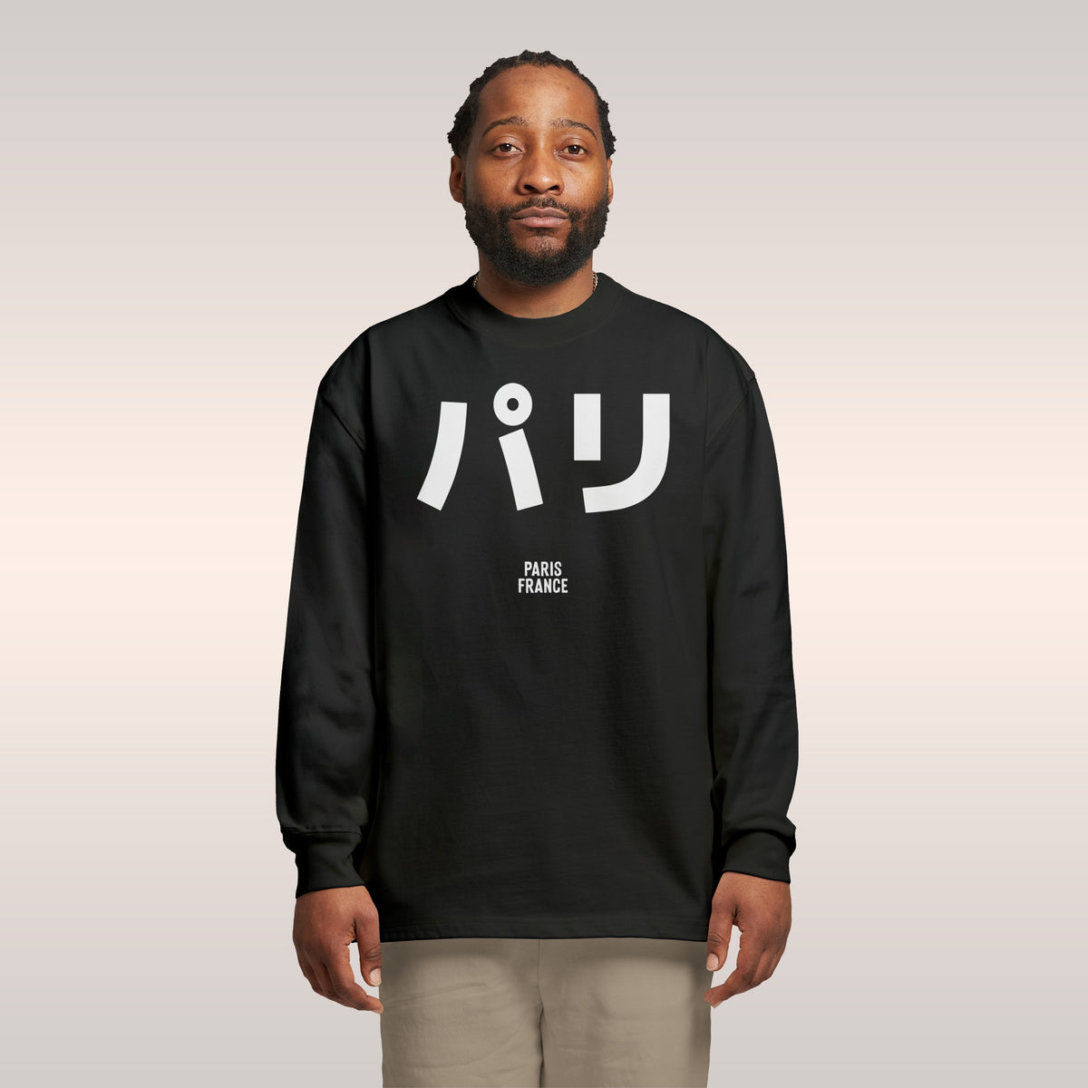 Paris Japanese Long Sleeve T-shirt