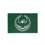 Philly Rebel Alliance Flag featuring a stylized eagle emblem with wings in a circular frame, symbolizing anti-fascist and pro