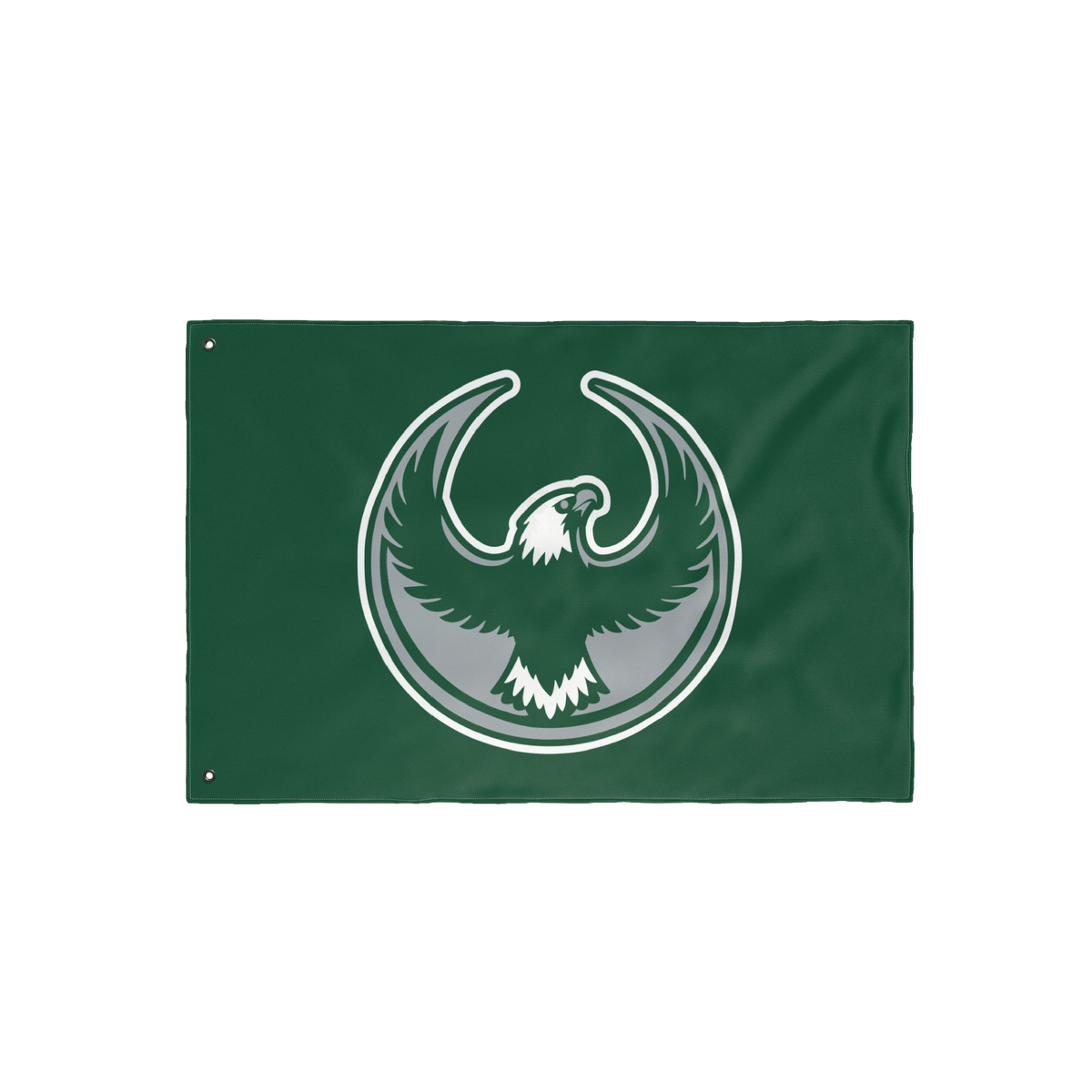 Philly Rebel Alliance Flag featuring a stylized eagle emblem with wings in a circular frame, symbolizing anti-fascist and pro