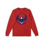 Philly Rebel Alliance T-shirt featuring a bold eagle graphic with dark blue wings and a white head, encased in a circular out