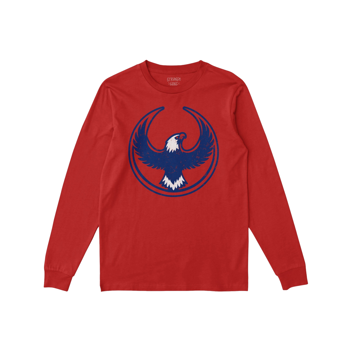 Philly Rebel Alliance T-shirt featuring a bold eagle graphic with dark blue wings and a white head, encased in a circular out