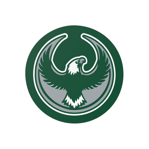 Philly Rebel Alliance Sticker featuring a stylized eagle with outstretched wings, enclosed in a green ring. Ideal for support