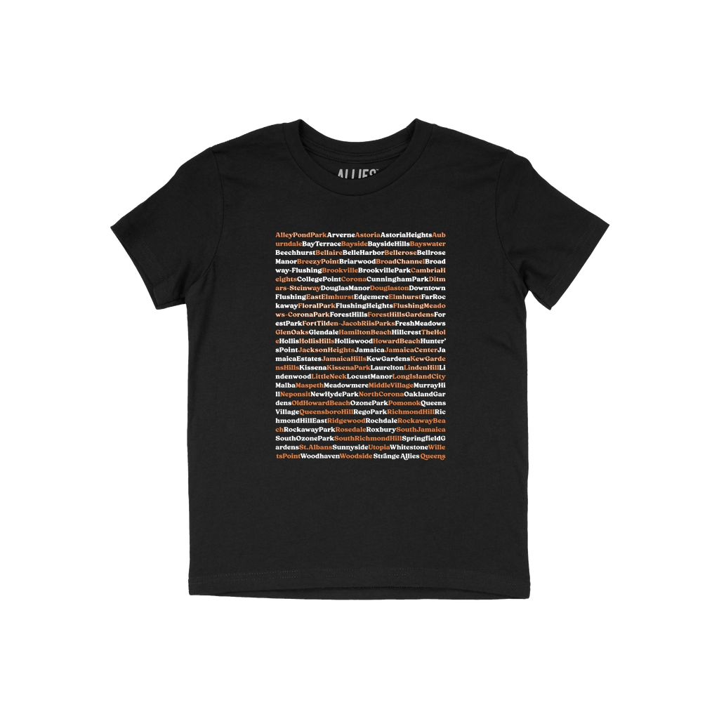 Queens NYC Neighborhoods Kids T-shirt