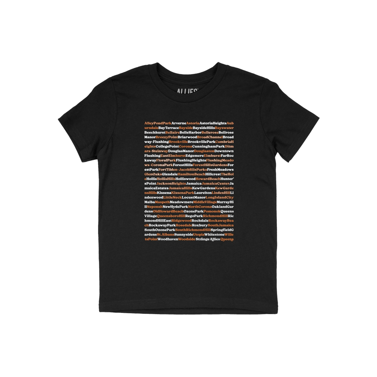 Queens NYC Neighborhoods Kids T-shirt
