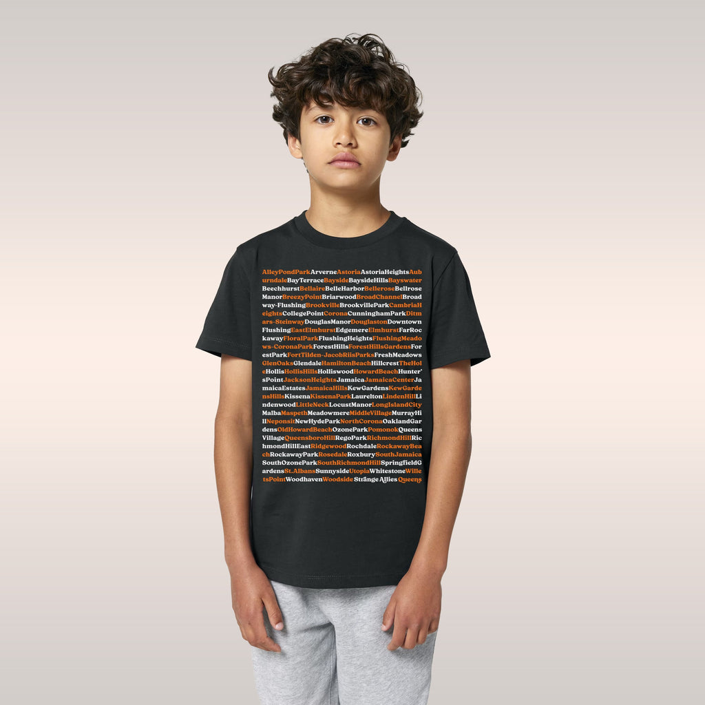 Queens NYC Neighborhoods Kids T-shirt