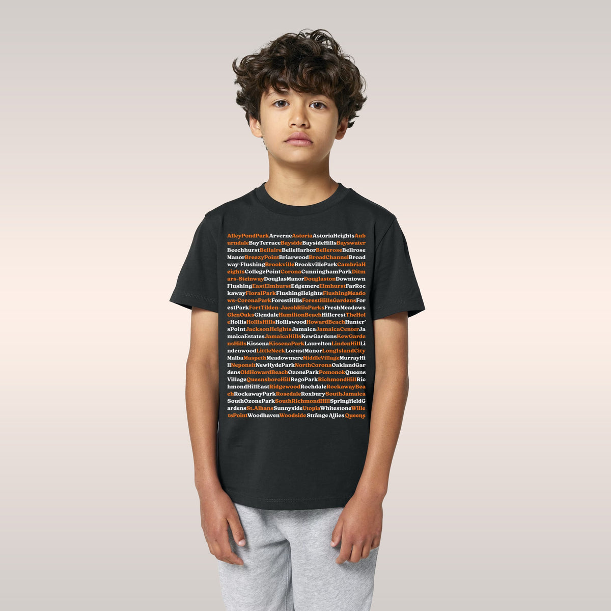 Queens NYC Neighborhoods Kids T-shirt